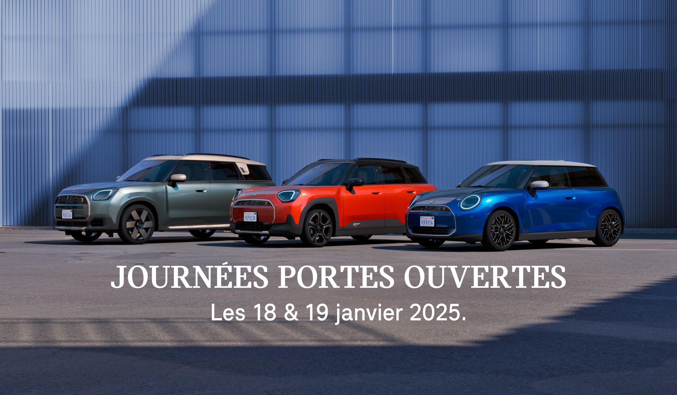 JOURNÉES PORTES OUVERTES MINI les 18 et 19 janvier 2025